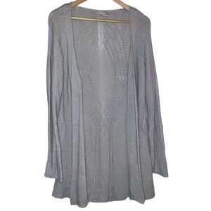 LARGE ~ Tan ~ Lineamaglia ~ Knit Tunic Cardigan ~ EUC